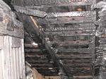 Wohnhausbrand Stachesried - Ausgebranntes Dach